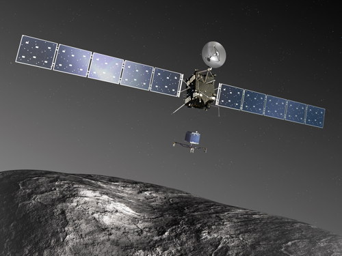 Rosetta und
                  Philae